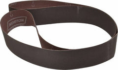 Norton - 2" Wide x 60" OAL, 320 Grit, Aluminum Oxide Abrasive Belt - Aluminum Oxide, Extra Fine, Coated, X Weighted Cloth Backing, Series R228 - Makers Industrial Supply