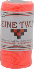 Value Collection - Nylon Braided Twine - 155 Lbs. Breaking Strength, Orange - Makers Industrial Supply