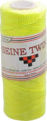 Value Collection - Nylon Braided Twine - 155 Lbs. Breaking Strength, Yellow - Makers Industrial Supply