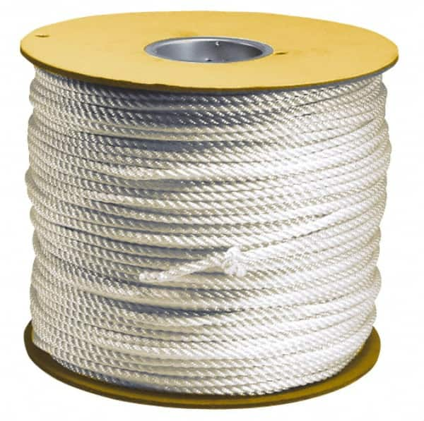 Value Collection - 50' Max Length Nylon Solid Braid Rope - 1/2" Diam, 484 Lb Capacity - Makers Industrial Supply