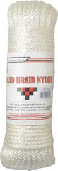 Value Collection - 100' Max Length Nylon Braided Cord - 3/8" Diam, 2,500 Lb Capacity - Makers Industrial Supply