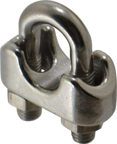 Ronstan - 1/4" Wire Rope U-Bolt Grip - 316 Stainless Steel - Makers Industrial Supply