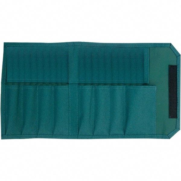 Wiha - General Purpose Holster with 8 Pockets - Canvas, Green, 12" Wide x 7-3/4" High x 7-3/4" Deep - Makers Industrial Supply