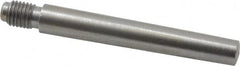 Value Collection - Size 6, 0.339" Large End Diam, Uncoated Steel 5/16-24 Threaded Taper Pin - Grade C-12L14, 2-1/4 Pin Length - Makers Industrial Supply