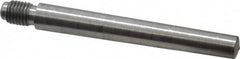 Value Collection - Size 6, 0.339" Large End Diam, Uncoated Steel 5/16-24 Threaded Taper Pin - Grade C-12L14, 2-1/2 Pin Length - Makers Industrial Supply