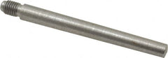 Value Collection - Size 6, 0.339" Large End Diam, Uncoated Steel 5/16-24 Threaded Taper Pin - Grade C-12L14, 3 Pin Length - Makers Industrial Supply