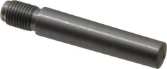 Value Collection - Size 7, 0.407" Large End Diam, Uncoated Steel 3/8-24 Threaded Taper Pin - Grade C-12L14, 1-3/4 Pin Length - Makers Industrial Supply