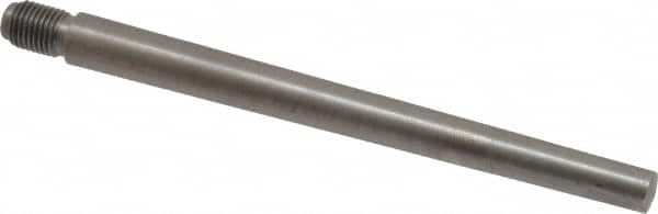 Value Collection - Size 7, 0.407" Large End Diam, Uncoated Steel 3/8-24 Threaded Taper Pin - Grade C-12L14, 4-1/2 Pin Length - Makers Industrial Supply