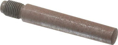 Value Collection - Size 8, 0.49" Large End Diam, Uncoated Steel 7/16-20 Threaded Taper Pin - Grade C-12L14, 2-1/2 Pin Length - Makers Industrial Supply