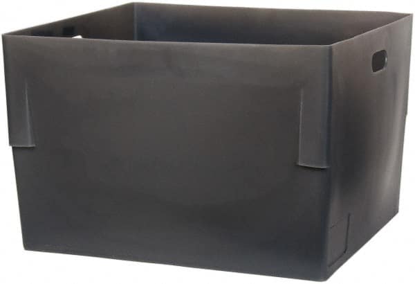 Bayhead Products - Gray Polyethylene Tote Container - Nesting, 26" Long x 22" Wide x 17" High - Makers Industrial Supply