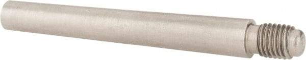 Value Collection - Size 6, 0.339" Large End Diam, Passivated Stainless Steel 5/16-24 Threaded Taper Pin - Grade 303, 18-8, 2-1/2 Pin Length - Makers Industrial Supply