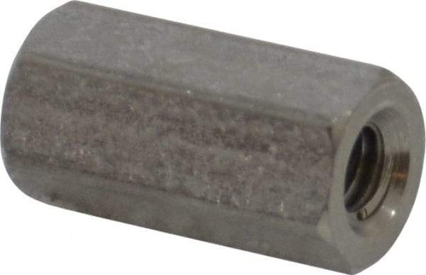 Electro Hardware - #6-32, 1/2" OAL, 1/4" Across Flats, Stainless Steel Hex Female Circuit Board Standoffs - 1/2" Body Length, Bright Finish - Makers Industrial Supply