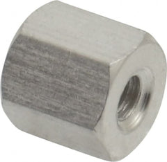 Electro Hardware - 0-80, 3/8" OAL, 1/8" Across Flats, Aluminum Female Hex Circuit Board Standoff - Makers Industrial Supply