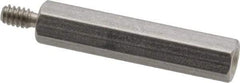 Electro Hardware - #6-32, 1-1/2" OAL, 1/4" Across Flats, Stainless Steel Hex Male/Female Circuit Board Standoffs - 3/8" Thread Depth, 1-1/4" Body Length, Bright Finish - Makers Industrial Supply