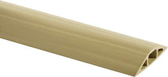 Hubbell Wiring Device-Kellems - 1 Channel, 10 Ft Long, 7.9mm Max Compatible Cable Diam, Beige PVC On Floor Cable Cover - 2-3/4" Overall Width x 13.5mm Overall Height, 15.2mm Channel Width x 7.9mm Channel Height - Makers Industrial Supply