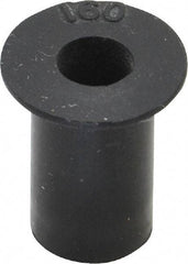 Au-Ve-Co Products - #10-32, 0.562" Diam x 0.04" Thick Flange, Rubber Insulated Rivet Nut - UNF Thread, Neoprene, 5/8" Long x 0.377" Body Diam, 0.665" OAL - Makers Industrial Supply