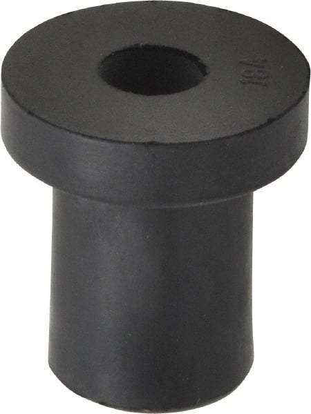 Au-Ve-Co Products - 1/4-20, 0.74" Diam x 0.187" Thick Flange, Rubber Insulated Rivet Nut - UNC Thread, Neoprene, 0.642" Long x 1/2" Body Diam, 0.829" OAL - Makers Industrial Supply