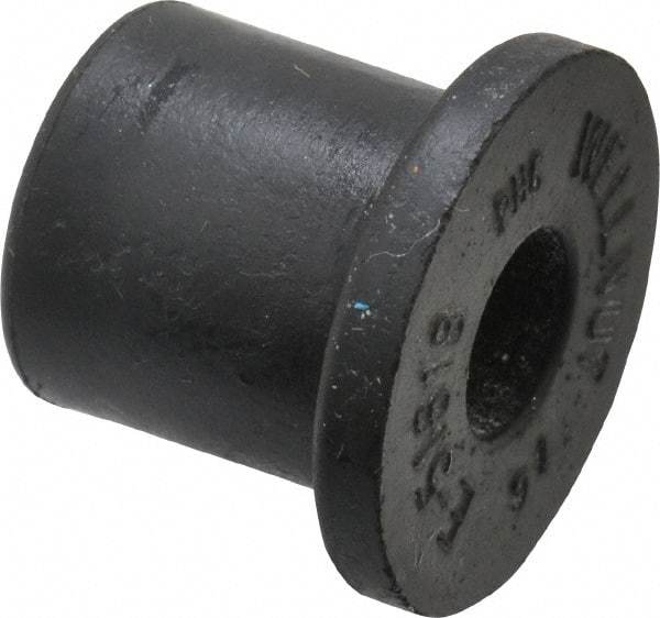 Au-Ve-Co Products - 5/16-18, 7/8" Diam x 1/8" Thick Flange, Rubber Insulated Rivet Nut - UNC Thread, Neoprene, 0.6" Long x 0.62" Body Diam, 0.725" OAL - Makers Industrial Supply