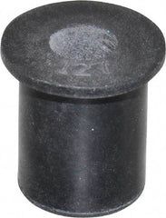 Au-Ve-Co Products - M6x1.00, 0.63" Diam x 0.051" Thick Flange, Rubber Insulated Rivet Nut - Metric Coarse Thread, Neoprene, 0.579" Long x 1/2" Body Diam, 0.63" OAL - Makers Industrial Supply