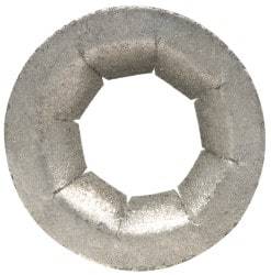 Au-Ve-Co Products - 17/32" OD, Spring Steel Push Nut - Zinc-Plated, 1/4" Shaft Diam - Makers Industrial Supply