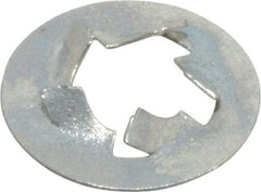 Value Collection - 1/4" Screw, 1/2" OD, Spring Steel Push Nut - Zinc-Plated - Makers Industrial Supply