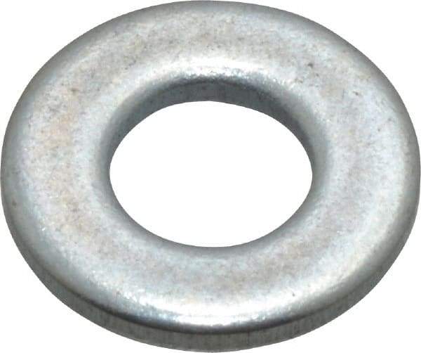 Value Collection - #6 Screw, Steel SAE Flat Washer - 5/32" ID x 3/8" OD, 0.036" Thick, Zinc-Plated Finish - Makers Industrial Supply