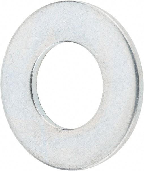 Value Collection - 3/8" Screw, Steel SAE Flat Washer - 13/32" ID x 13/16" OD, 1/16" Thick, Zinc-Plated Finish - Makers Industrial Supply