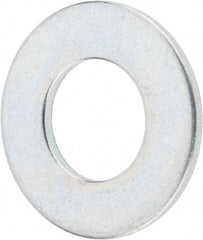 Value Collection - 3/8" Screw, Steel SAE Flat Washer - 13/32" ID x 13/16" OD, 1/16" Thick, Zinc-Plated Finish - Makers Industrial Supply