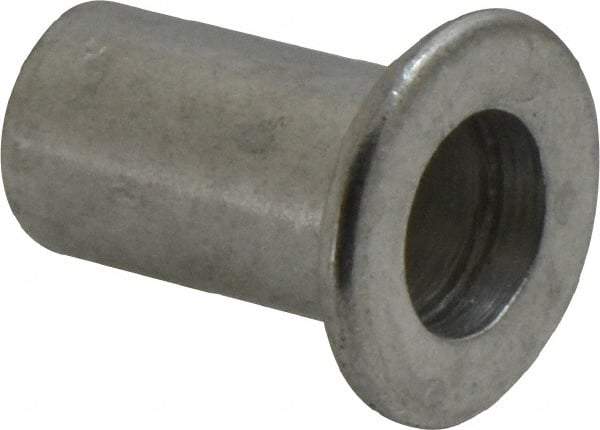 Value Collection - 3/8-16, 0.03 to 0.115" Grip, 1/2" Drill, Aluminum Standard Rivet Nut - Flat Head - Makers Industrial Supply