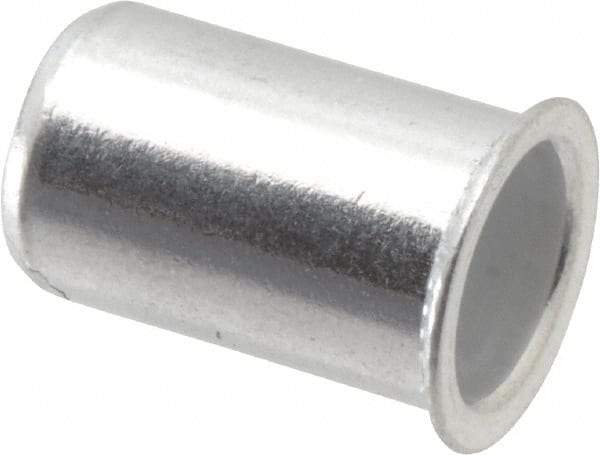 Value Collection - #8-32, 0.01 to 0.08" Grip, #2, Aluminum Standard Rivet Nut - Expander Head - Makers Industrial Supply