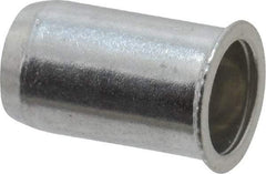 Value Collection - #10-24, 0.01 to 0.08" Grip, Aluminum Standard Rivet Nut - Drill Size Letter F, Expander Head - Makers Industrial Supply