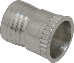 Marson - #10-32, 3/8" OAL, Thread-Sert Threaded Insert - 0.281" Hole Diam, 0.314" Head Diam, Aluminum - Makers Industrial Supply