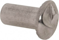 Value Collection - #10-24 Thread Screw & Barrel, Truss Head, One Way Drive, Stainless Steel Sex Bolt & Binding Post - 1/2" Length Under Head, 1/2" Long Barrel, Grade 18-8 - Makers Industrial Supply