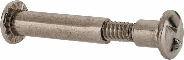 Value Collection - #10-24 Thread Screw & Barrel, Truss Head, One Way Drive, Stainless Steel Sex Bolt & Binding Post - 3/4" Length Under Head, 1" Long Barrel, Grade 18-8 - Makers Industrial Supply