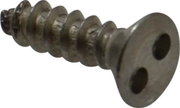 Made in USA - #6 Flat Head Spanner Sheet Metal Screw - Stainless Steel, 1/2" OAL, Grade 18-8 - Makers Industrial Supply