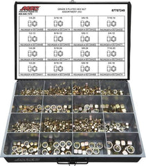 Value Collection - 1/4-20 to 3/4-16 Thread, 765 Piece Alloy Steel Nut Assortment - Grade 8 - Makers Industrial Supply