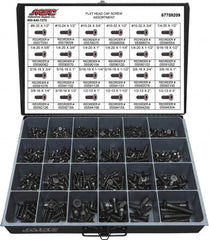 Value Collection - 965 Piece Alloy Steel Flat Head Cap Screws - #8-32 to 1/2-13 Thread - Makers Industrial Supply