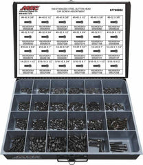 Value Collection - 690 Piece Alloy Steel Socket Head Cap Screws - #4-40 to 5/16-18 Thread - Makers Industrial Supply