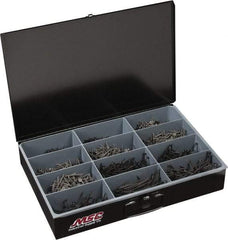 Value Collection - 2,300 Piece, #6 to #8, Steel Fine Thread Drywall Screw Assortment - Phillips Drive, 1 to 3" Long, Grade 2 - Makers Industrial Supply