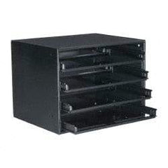 Durham - Small Parts Slide Rack Cabinet - 15-3/4" Deep x 15" Wide x 20" High - Makers Industrial Supply