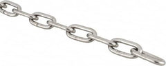 Campbell - 5/32" Welded Stainless Steel Chain - 410 Lb Capacity, Stainless Steel, Bright Finish - Makers Industrial Supply