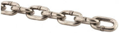 Campbell - 9/32" Welded Stainless Steel Chain - 2,000 Lb Capacity, Stainless Steel, Bright Finish - Makers Industrial Supply