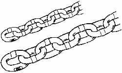 Peerless Chain - 7/8" Welded Alloy Chain - 34,200 Lb Capacity, Grade 80, Alloy Steel, Black Finish - Makers Industrial Supply