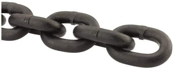 Peerless Chain - 1/2" Welded Alloy Chain - 12,000 Lb Capacity, Grade 80, Alloy Steel, Black Finish - Makers Industrial Supply