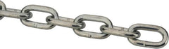 Peerless Chain - 5/16" Welded Proof Coil Chain - 1,900 Lb Capacity, Grade 30, Carbon Steel, Zinc Plated Finish - Makers Industrial Supply