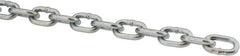 Peerless Chain - #2 Welded Straight Link Machine Chain - 325 Lb Capacity, Steel, Zinc Plated Finish - Makers Industrial Supply