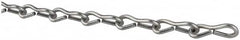 Made in USA - 0.062" Diam Steel Single Jack Chain - 10 Lb Load Limit, #16, Zinc Plated Finish - Makers Industrial Supply