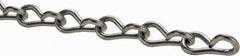 Made in USA - 0.105" Diam Steel Single Jack Chain - 29 Lb Load Limit, #12, Pre-Galvanized Finish - Makers Industrial Supply