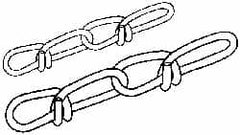 Campbell - 0.08" Diam Steel Double Loop Chain - Makers Industrial Supply