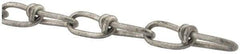 Campbell - 0.162" Diam Steel Double Loop Chain - 365 Lb Load Limit, #4/0, Hot Galvanized Finish, 2.19" Inside Length - Makers Industrial Supply